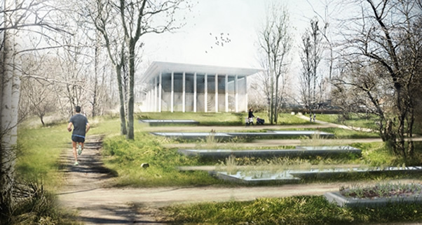 Snekkersten Vandværk tegnet af Møllen Arkitekter i samarbejde med Jan Utzon